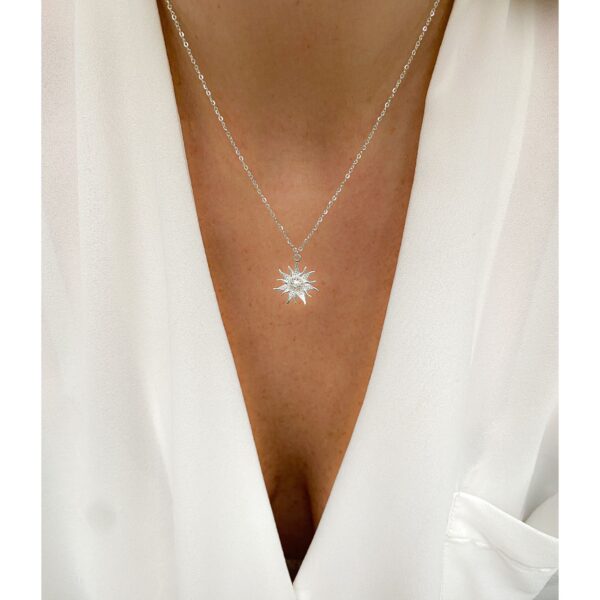Naszyjnik Słońce srebro