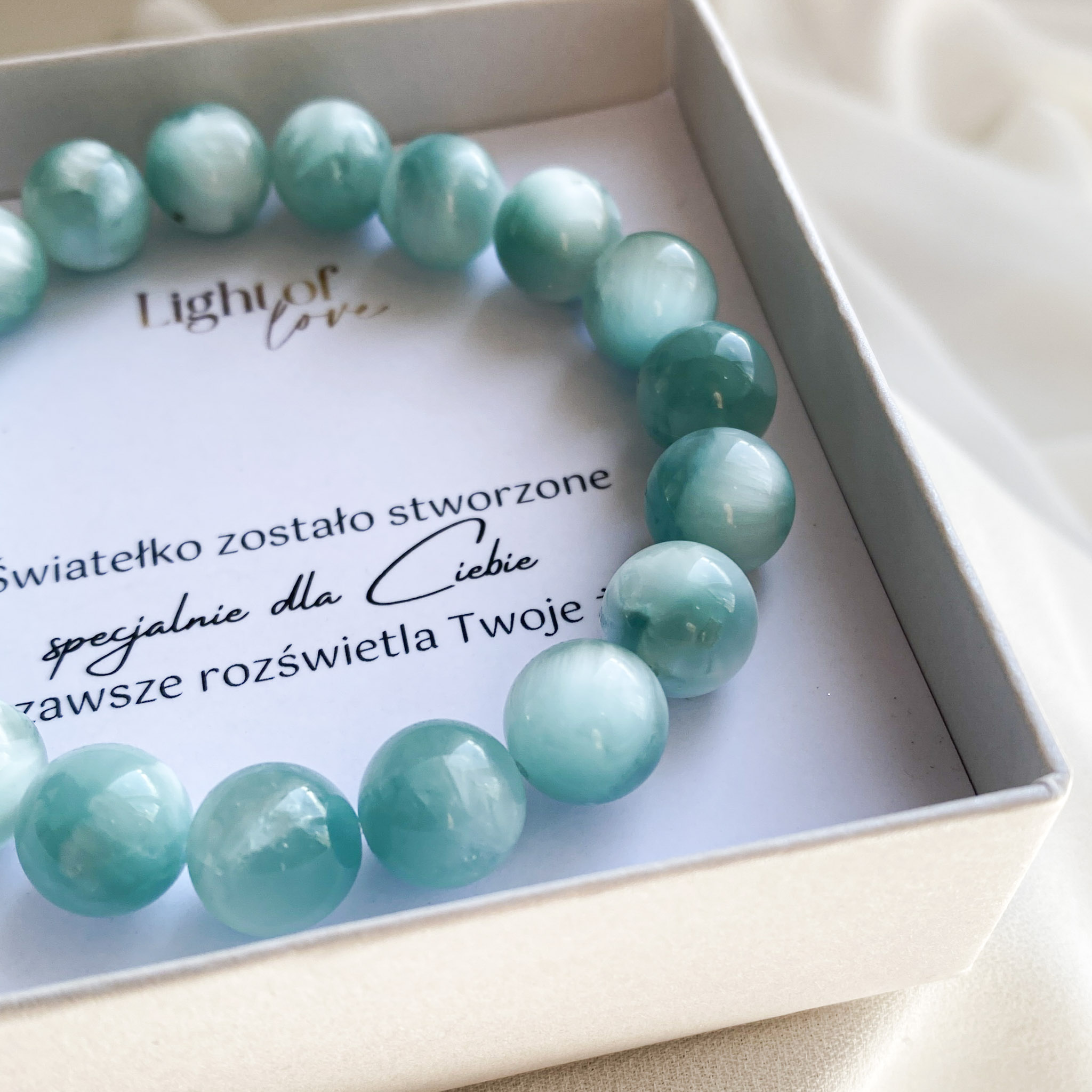 Bransoletka z angelitem