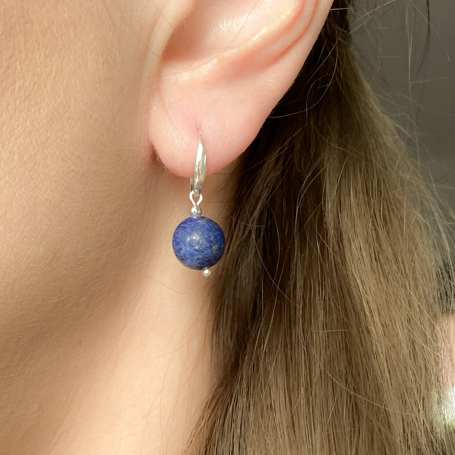 Kolczyki z lapis lazuli - obrazek 2