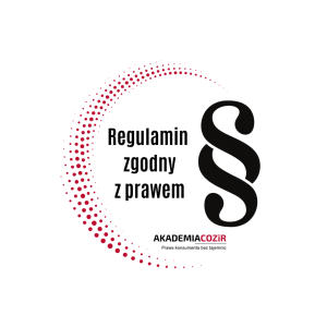Logo Certyfikatu Regulamin zgodny z prawem